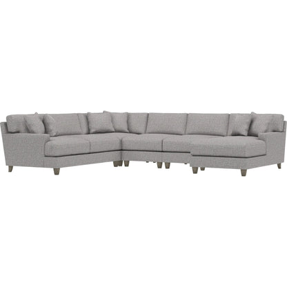 Mila 5-Piece Fabric Sectional by Bernhardt in wdf, 789 portobello. Made from unique in a unique style.