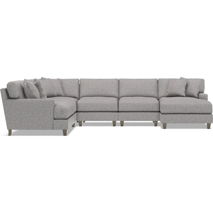 Mila 5-Piece Fabric Sectional by Bernhardt in wdf, 789 portobello. Made from unique in a unique style.