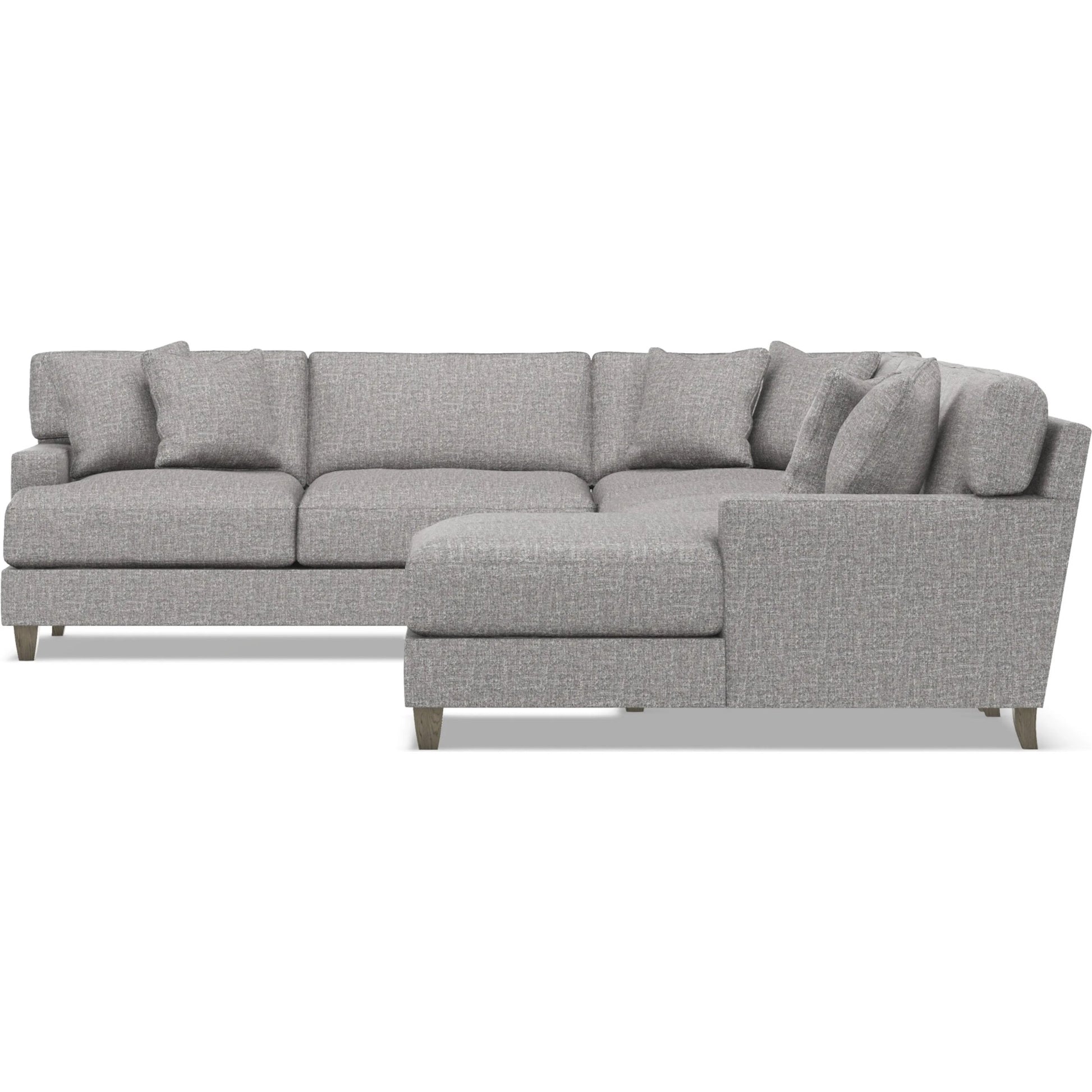 Mila 5-Piece Fabric Sectional by Bernhardt in wdf, 789 portobello. Made from unique in a unique style.