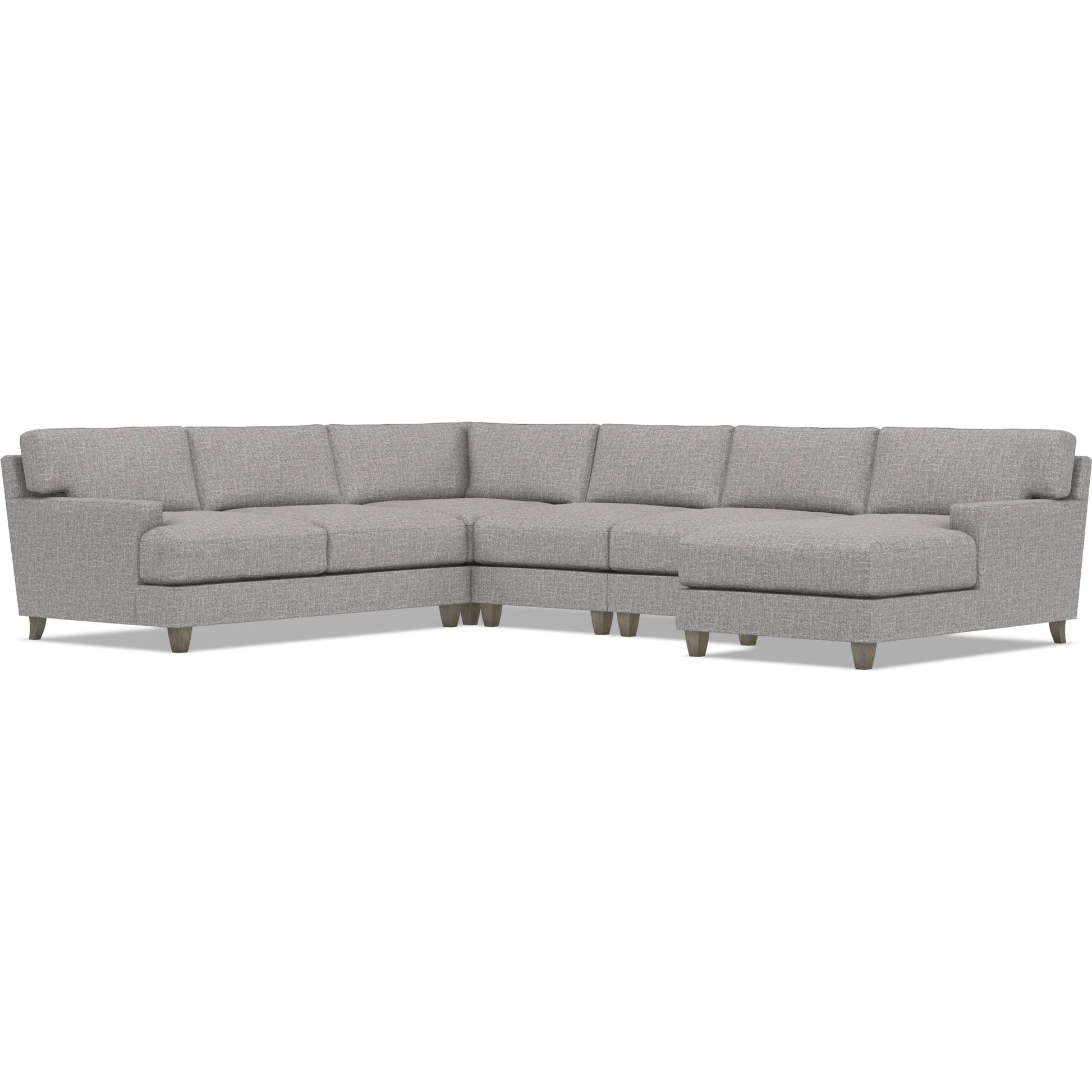 Mila 5-Piece Fabric Sectional by Bernhardt in wdf, 789 portobello. Made from unique in a unique style.