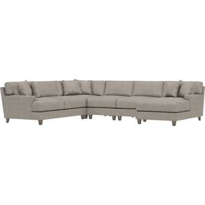 Mila 5-Piece Fabric Sectional by Bernhardt in wdf, 789 portobello. Made from unique in a unique style.