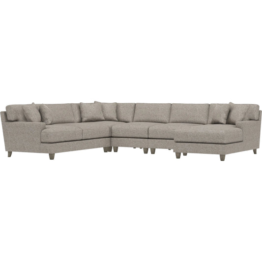 Mila 5-Piece Fabric Sectional by Bernhardt in wdf, 789 portobello. Made from unique in a unique style.