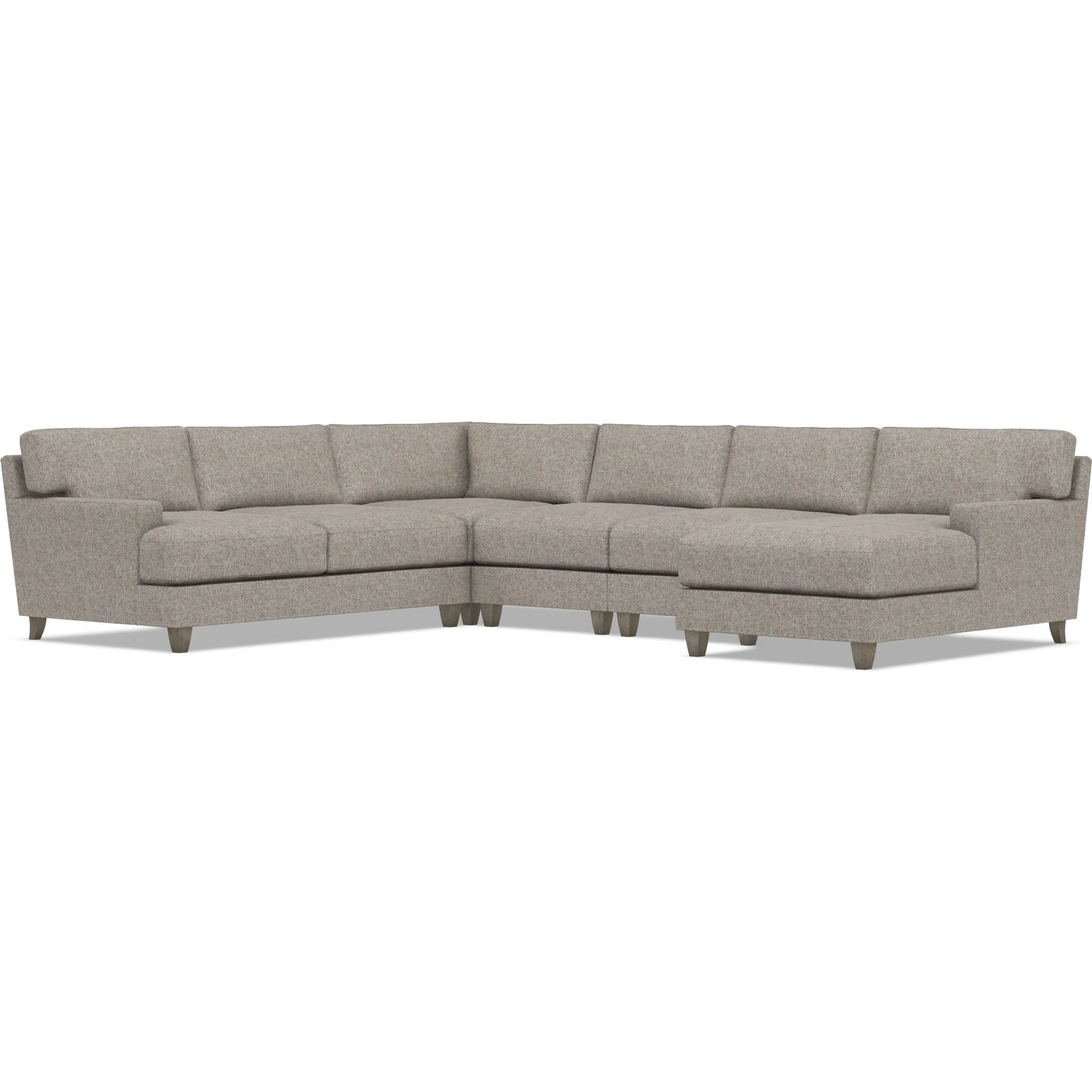 Mila 5-Piece Fabric Sectional by Bernhardt in wdf, 789 portobello. Made from unique in a unique style.