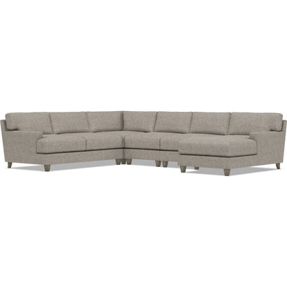 Mila 5-Piece Fabric Sectional by Bernhardt in wdf, 789 portobello. Made from unique in a unique style.
