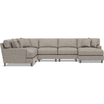 Mila 5-Piece Fabric Sectional by Bernhardt in wdf, 789 portobello. Made from unique in a unique style.