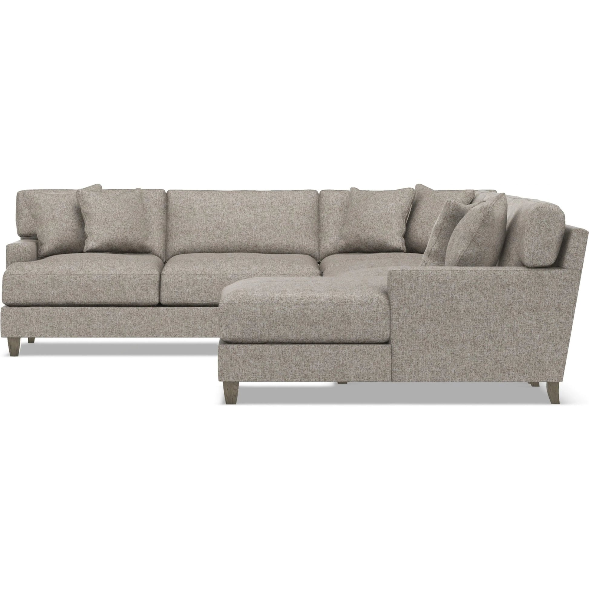 Mila 5-Piece Fabric Sectional by Bernhardt in wdf, 789 portobello. Made from unique in a unique style.