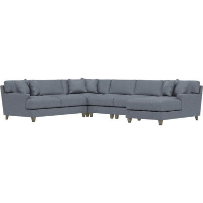 Mila 5-Piece Fabric Sectional by Bernhardt in wdf, 789 portobello. Made from unique in a unique style.