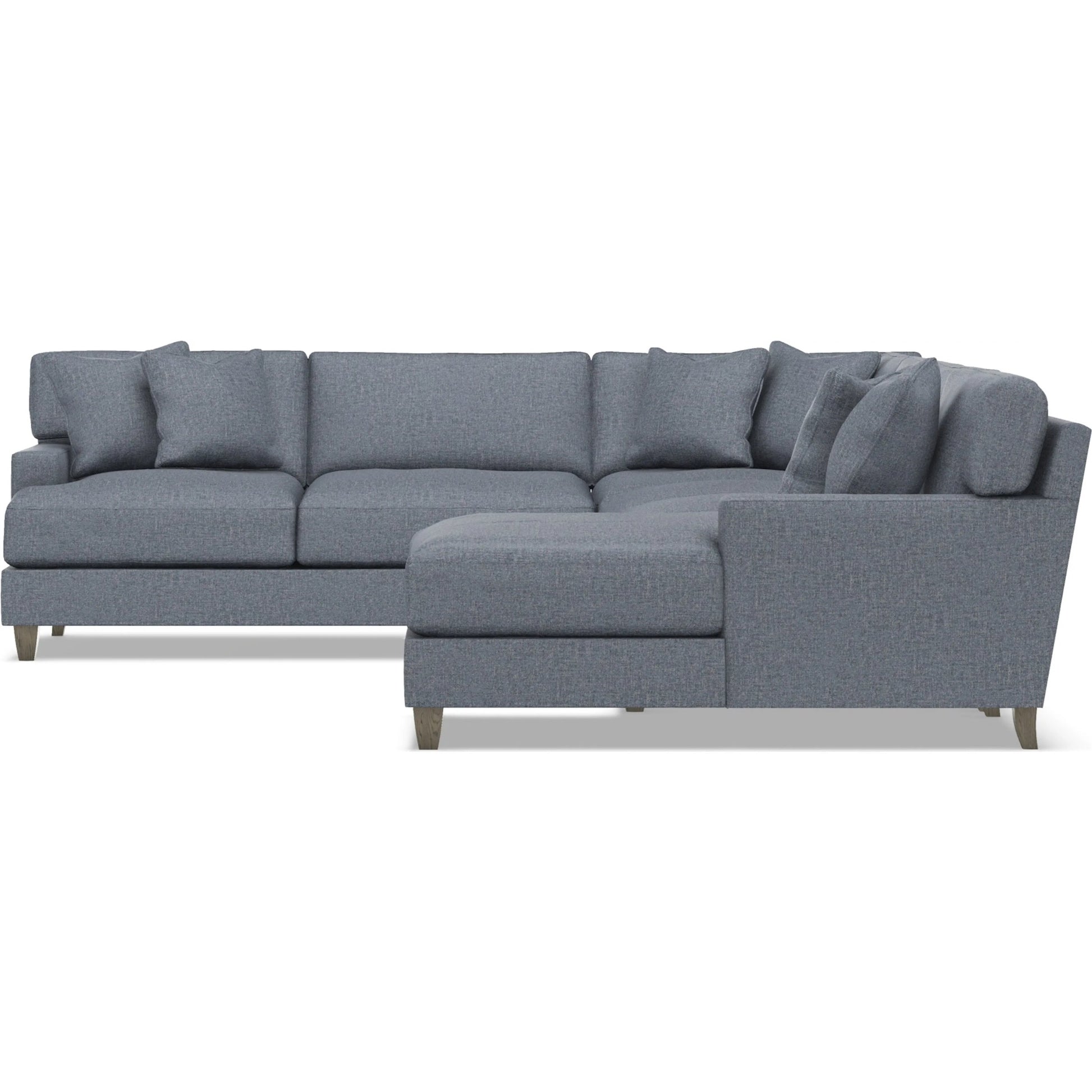 Mila 5-Piece Fabric Sectional by Bernhardt in wdf, 789 portobello. Made from unique in a unique style.