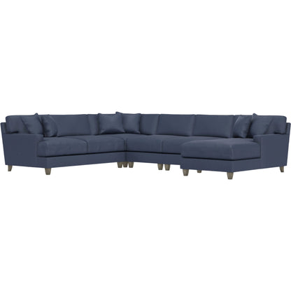 Mila 5-Piece Fabric Sectional by Bernhardt in wdf, 789 portobello. Made from unique in a unique style.