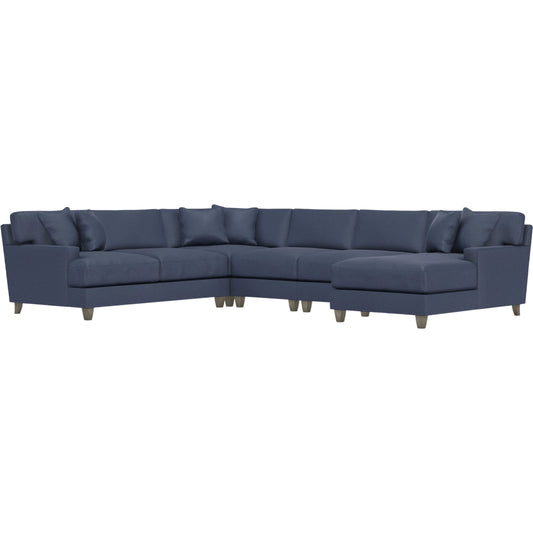 Mila 5-Piece Fabric Sectional by Bernhardt in wdf, 789 portobello. Made from unique in a unique style.