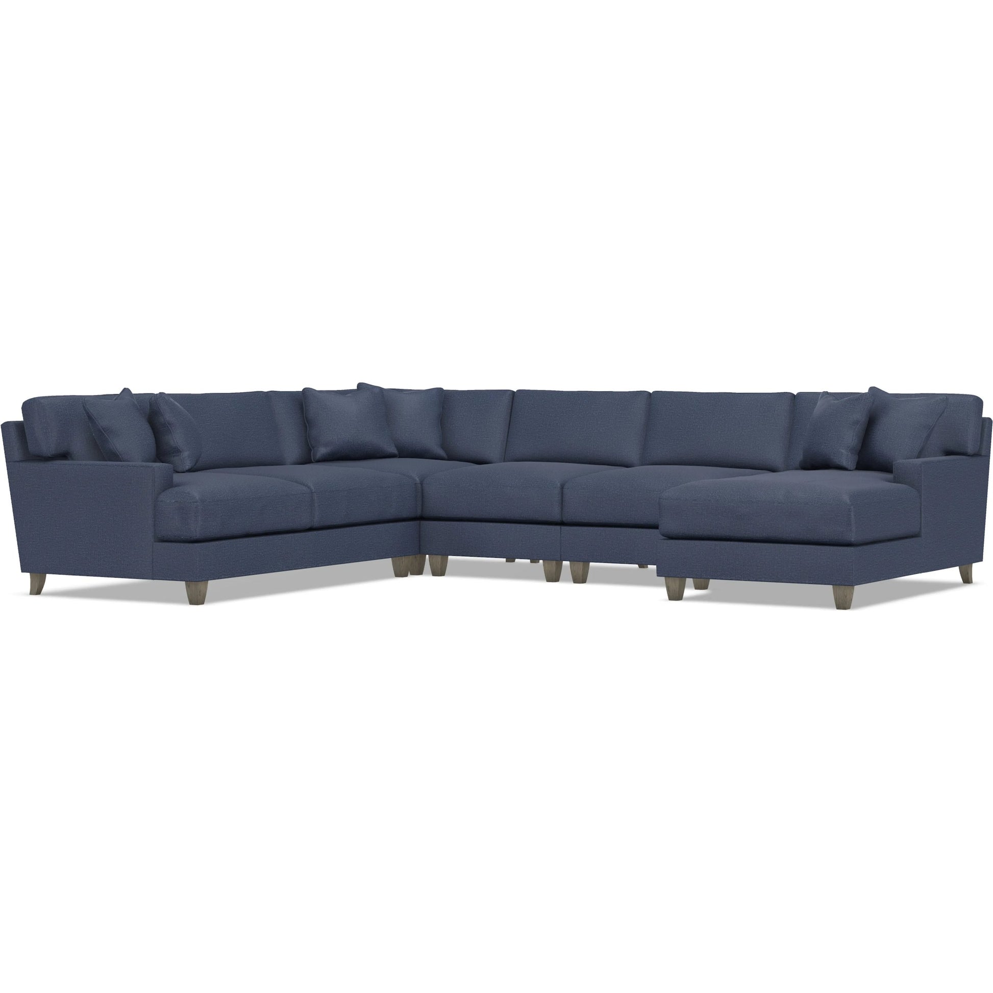 Mila 5-Piece Fabric Sectional by Bernhardt in wdf, 789 portobello. Made from unique in a unique style.