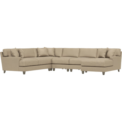 Mila 5-Piece Fabric Sectional by Bernhardt in wdf, 789 portobello. Made from unique in a unique style.