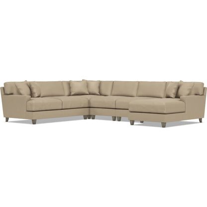 Mila 5-Piece Fabric Sectional by Bernhardt in wdf, 789 portobello. Made from unique in a unique style.