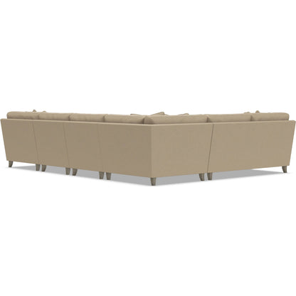 Mila 5-Piece Fabric Sectional by Bernhardt in wdf, 789 portobello. Made from unique in a unique style.