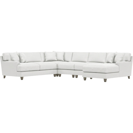 Mila 5-Piece Fabric Sectional by Bernhardt in wdf, 789 portobello. Made from unique in a unique style.