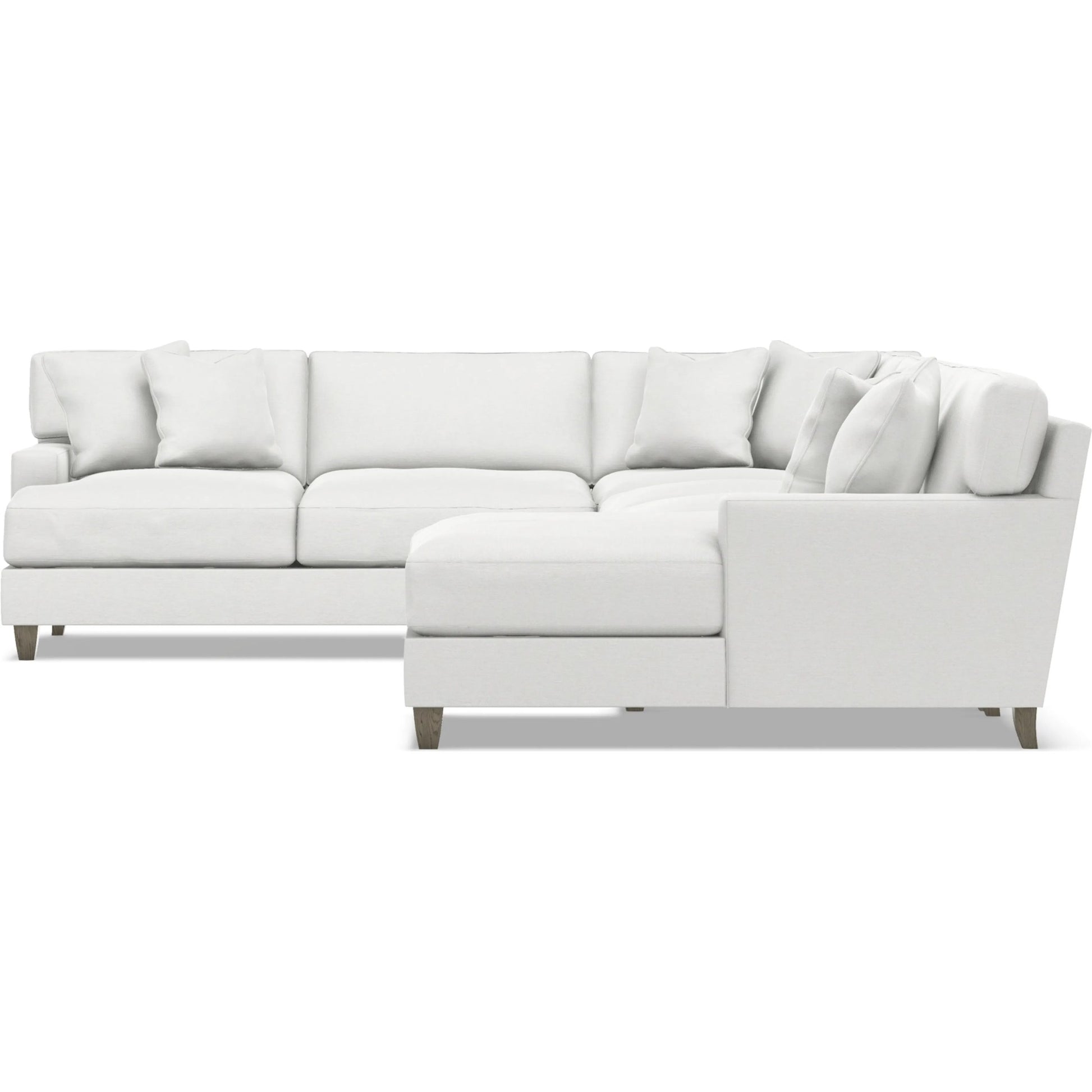 Mila 5-Piece Fabric Sectional by Bernhardt in wdf, 789 portobello. Made from unique in a unique style.