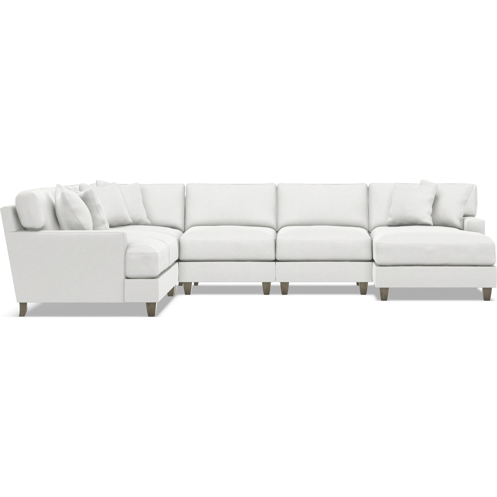 Mila 5-Piece Fabric Sectional by Bernhardt in wdf, 789 portobello. Made from unique in a unique style.