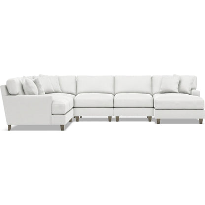 Mila 5-Piece Fabric Sectional by Bernhardt in wdf, 789 portobello. Made from unique in a unique style.