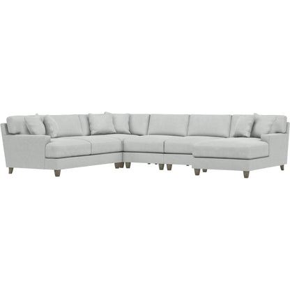 Mila 5-Piece Fabric Sectional by Bernhardt in wdf, 789 portobello. Made from unique in a unique style.