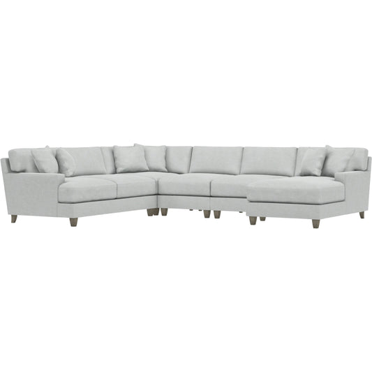 Mila 5-Piece Fabric Sectional by Bernhardt in wdf, 789 portobello. Made from unique in a unique style.