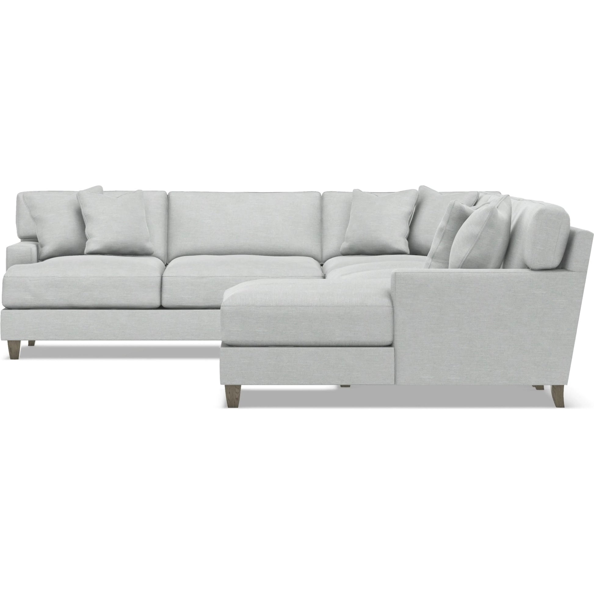 Mila 5-Piece Fabric Sectional by Bernhardt in wdf, 789 portobello. Made from unique in a unique style.