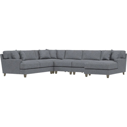 Mila 5-Piece Fabric Sectional by Bernhardt in wdf, 789 portobello. Made from unique in a unique style.