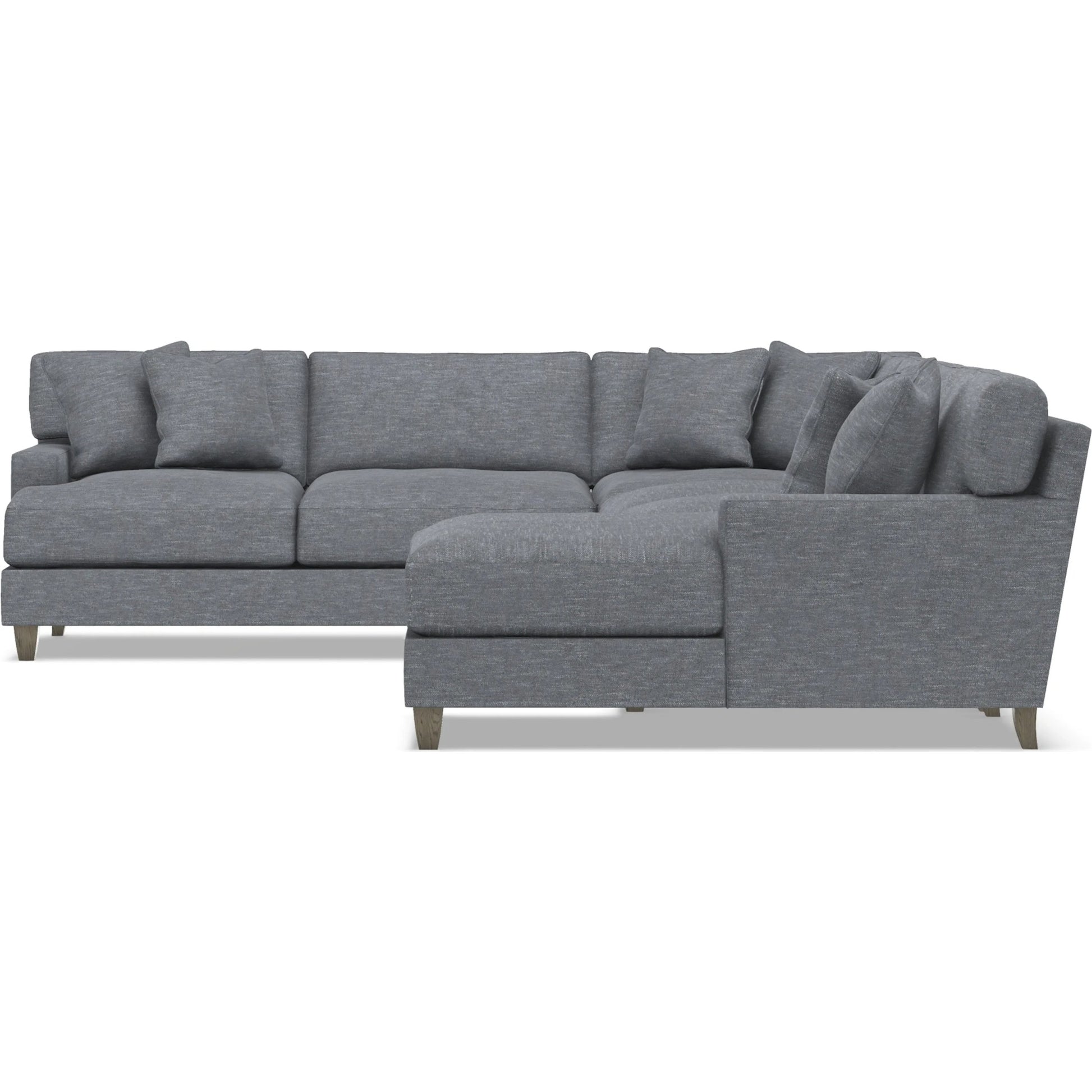Mila 5-Piece Fabric Sectional by Bernhardt in wdf, 789 portobello. Made from unique in a unique style.