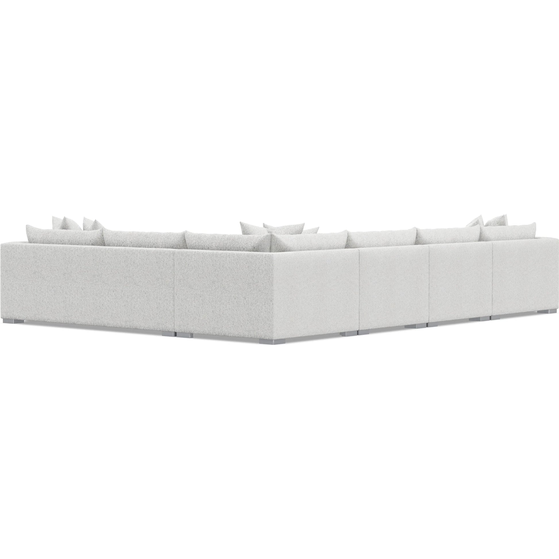 Helena 5-Piece Fabric Sectional by Bernhardt in stainless steel. Made from unique in a unique style.