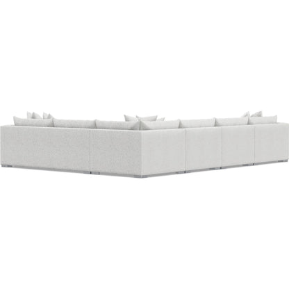 Helena 5-Piece Fabric Sectional by Bernhardt in stainless steel. Made from unique in a unique style.