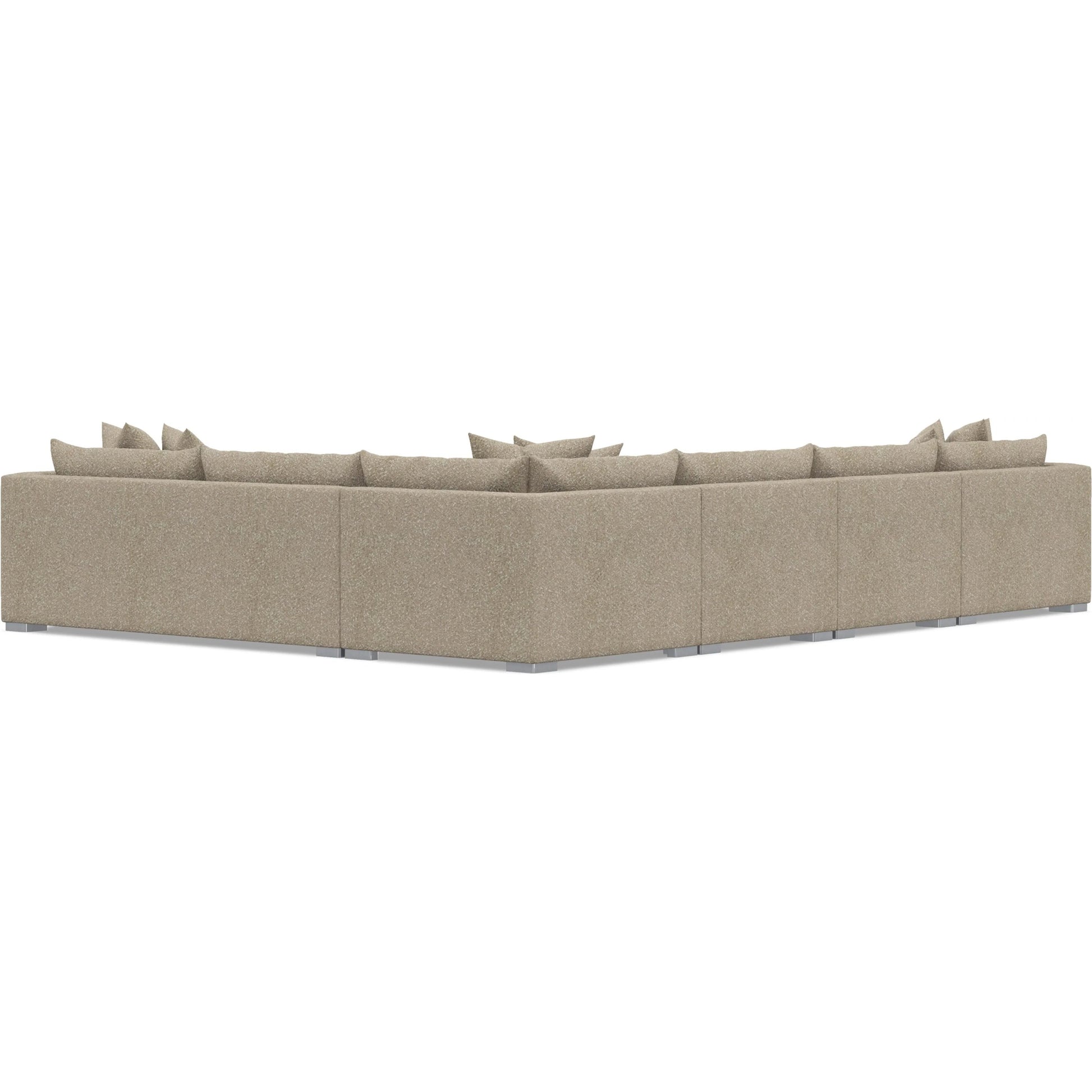 Helena 5-Piece Fabric Sectional by Bernhardt in stainless steel. Made from unique in a unique style.