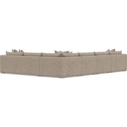 Helena 5-Piece Fabric Sectional by Bernhardt in stainless steel. Made from unique in a unique style.