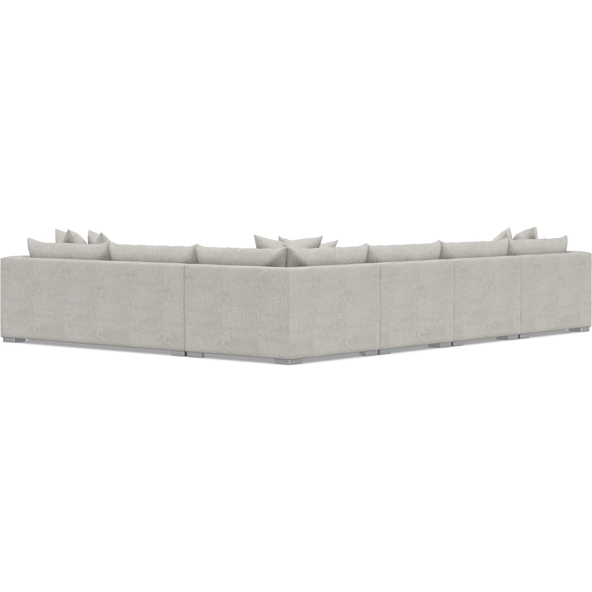 Helena 5-Piece Fabric Sectional by Bernhardt in stainless steel. Made from unique in a unique style.