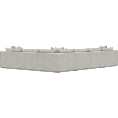 Helena 5-Piece Fabric Sectional by Bernhardt in stainless steel. Made from unique in a unique style.