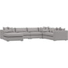 Storm Grey Chenille / D 156" / W 120" / H 32"