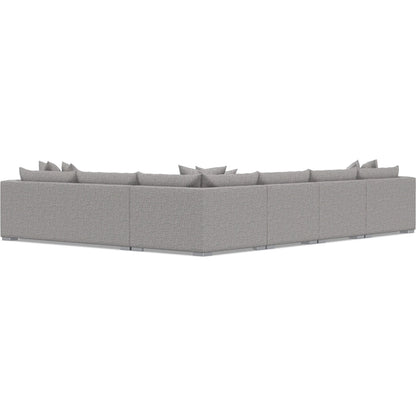 Helena 5-Piece Fabric Sectional by Bernhardt in stainless steel. Made from unique in a unique style.