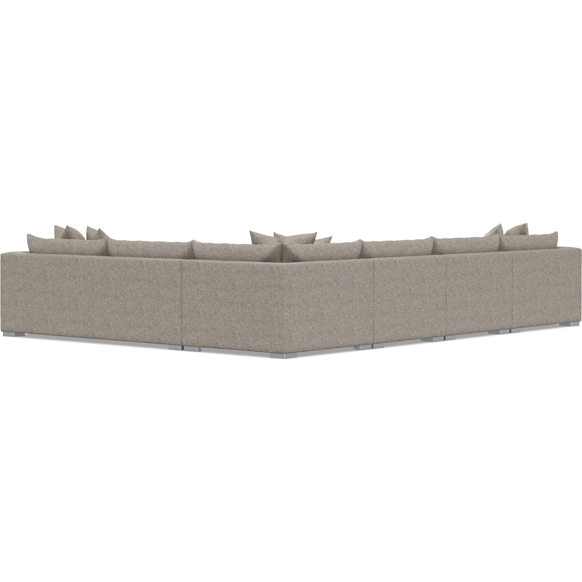 Helena 5-Piece Fabric Sectional by Bernhardt in stainless steel. Made from unique in a unique style.