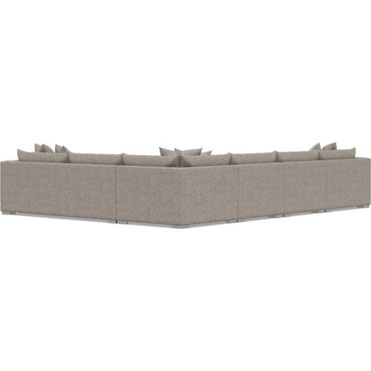 Helena 5-Piece Fabric Sectional by Bernhardt in stainless steel. Made from unique in a unique style.