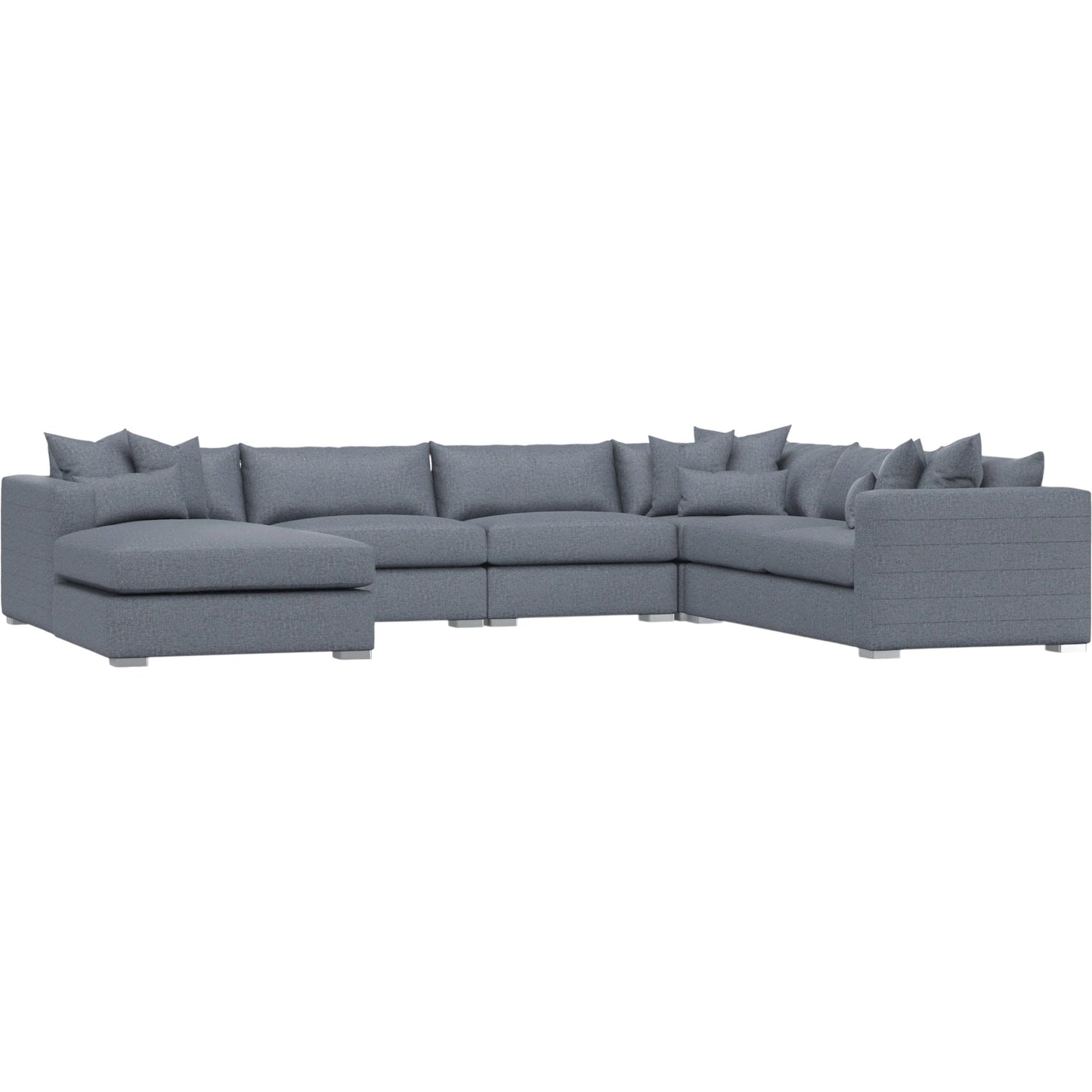 030 SI-2634552 | Primary Silo | Helena 5-Piece Fabric Sectional by Bernhardt in stainless steel. Made from unique in a unique style.