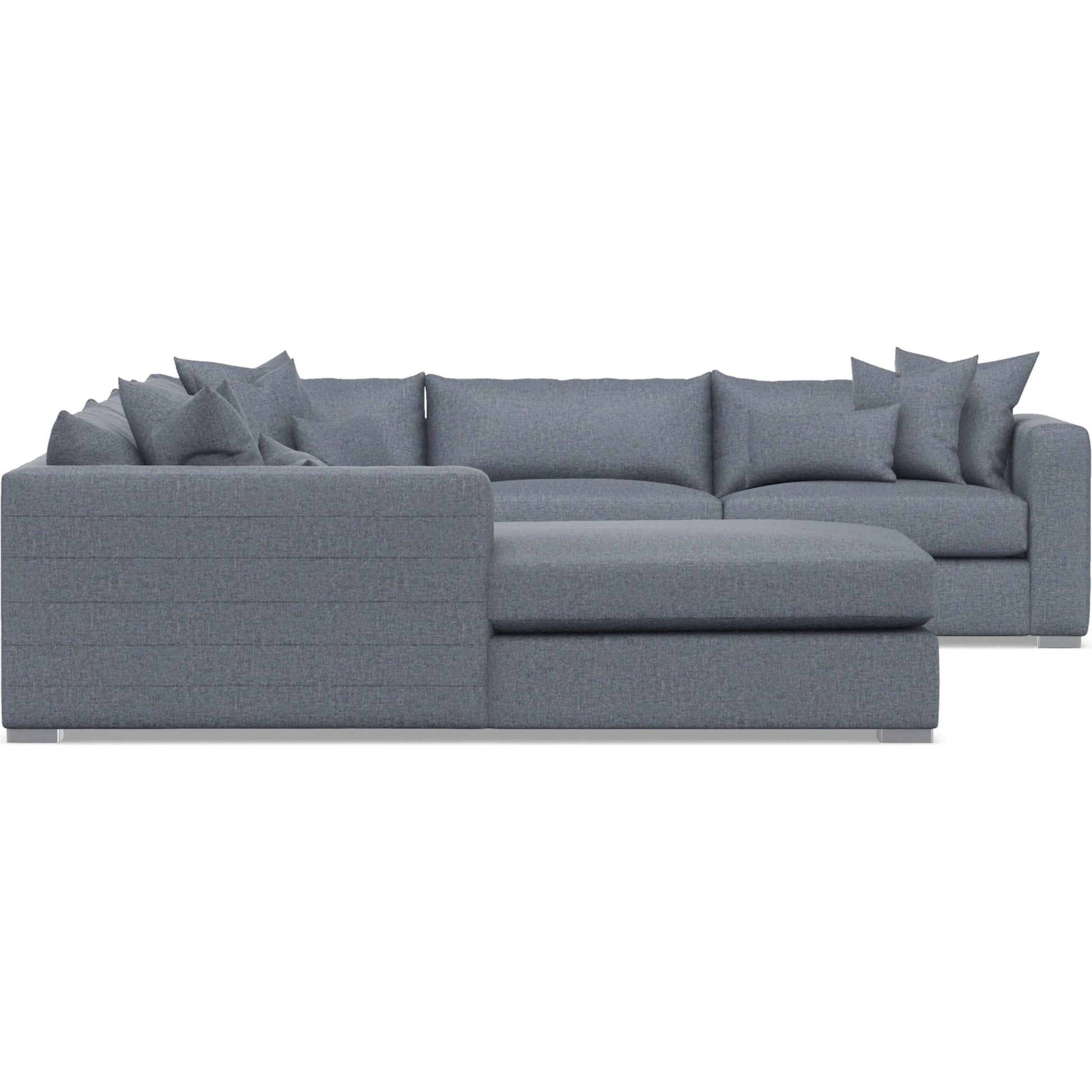Helena 5-Piece Fabric Sectional by Bernhardt in stainless steel. Made from unique in a unique style.