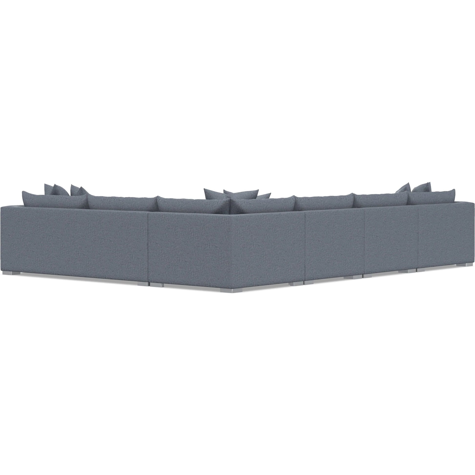Helena 5-Piece Fabric Sectional by Bernhardt in stainless steel. Made from unique in a unique style.