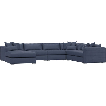 Helena 5-Piece Fabric Sectional by Bernhardt in stainless steel. Made from unique in a unique style.