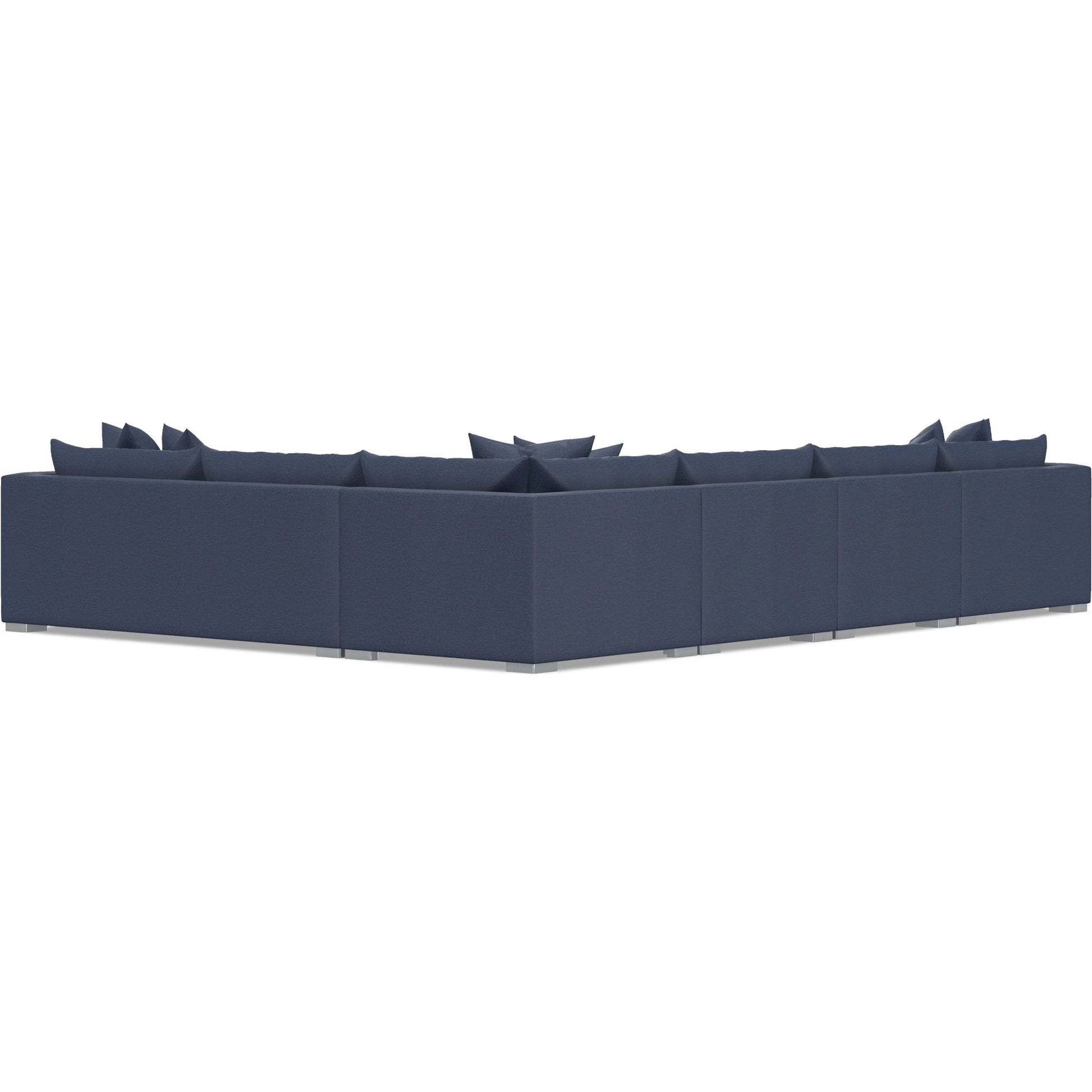 Helena 5-Piece Fabric Sectional by Bernhardt in stainless steel. Made from unique in a unique style.