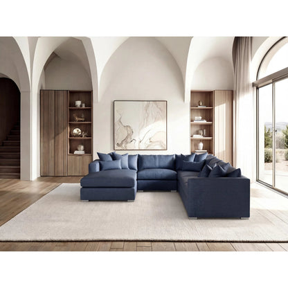 Helena 5-Piece Fabric Sectional by Bernhardt in stainless steel. Made from unique in a unique style.