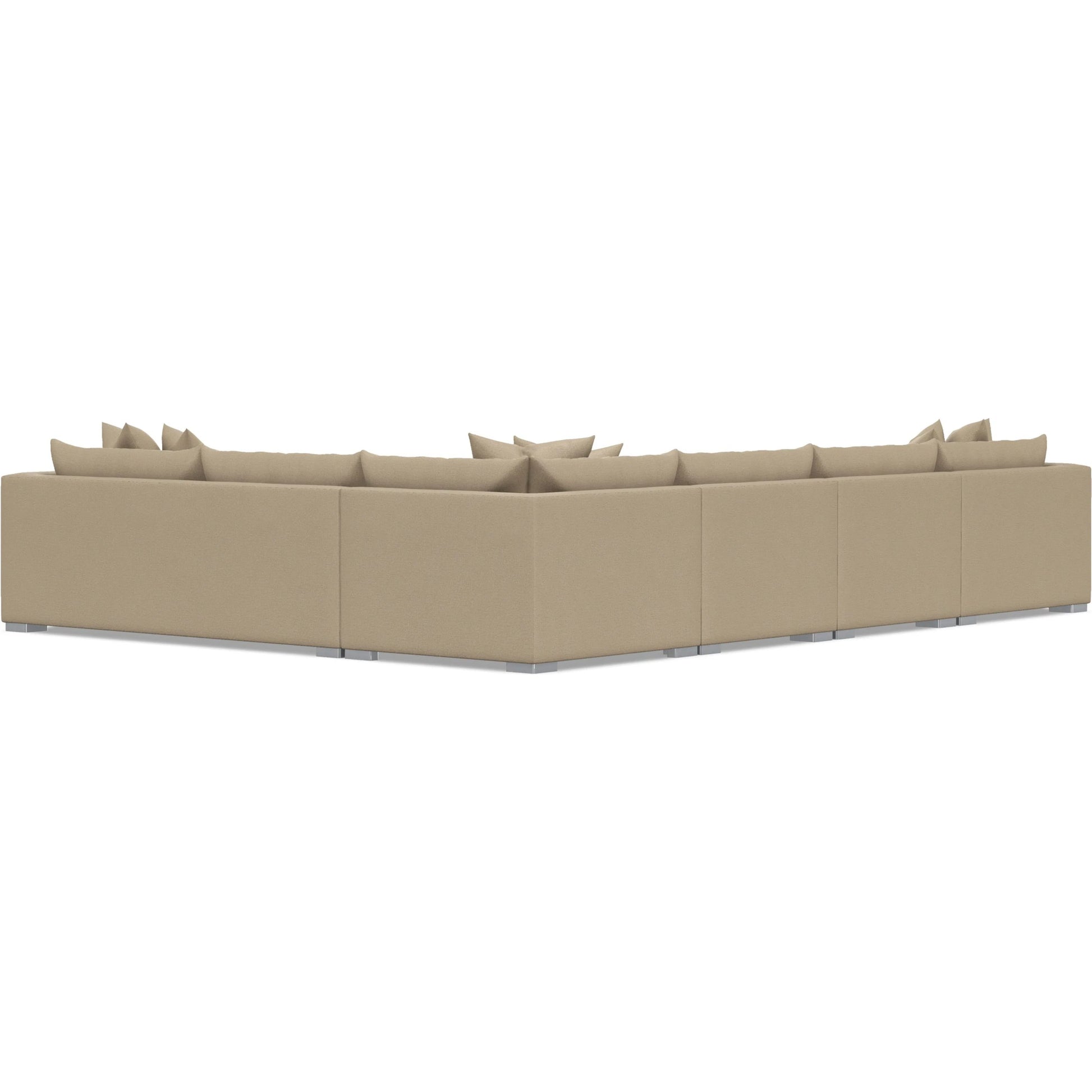 Helena 5-Piece Fabric Sectional by Bernhardt in stainless steel. Made from unique in a unique style.
