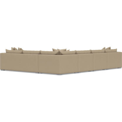Helena 5-Piece Fabric Sectional by Bernhardt in stainless steel. Made from unique in a unique style.