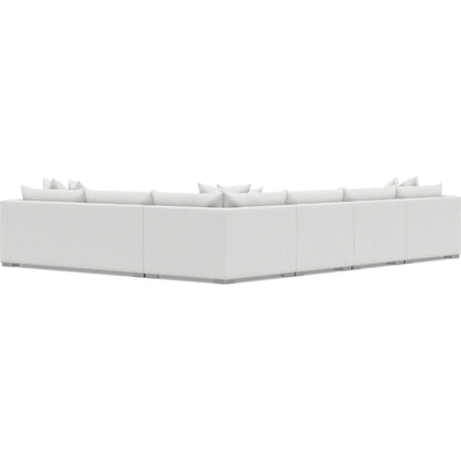 Helena 5-Piece Fabric Sectional by Bernhardt in stainless steel. Made from unique in a unique style.