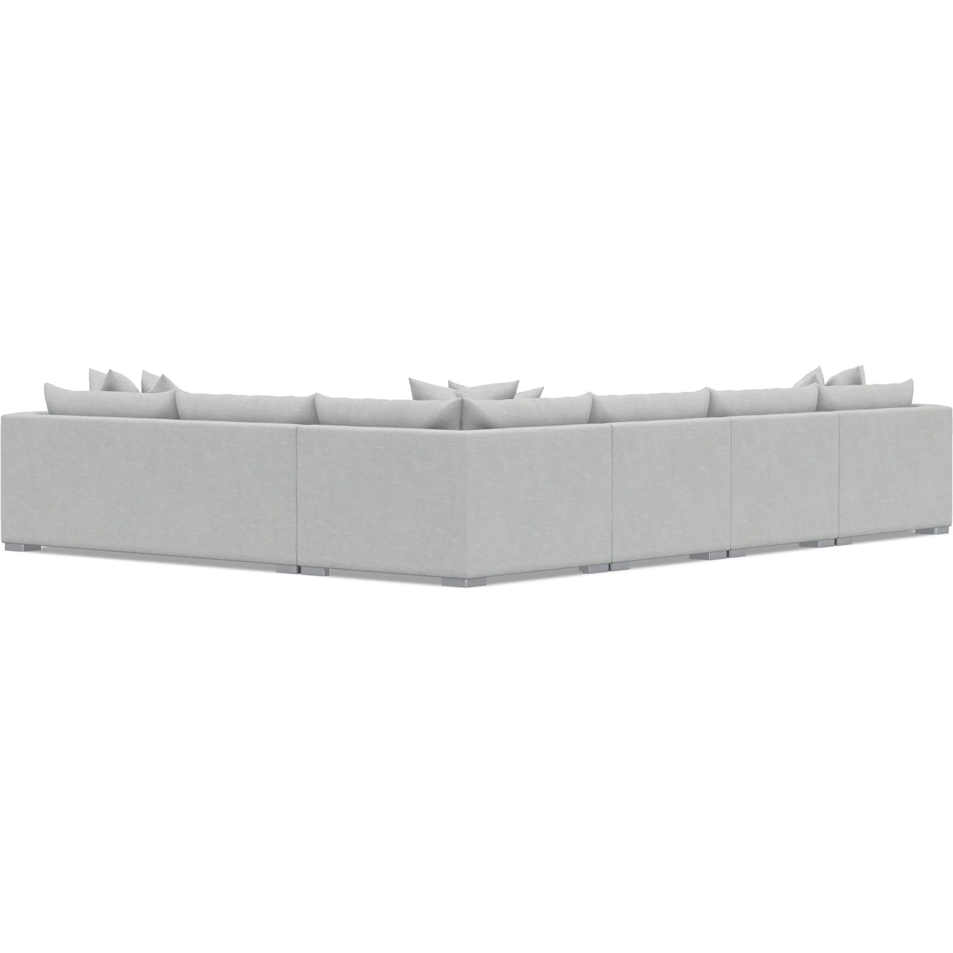 Helena 5-Piece Fabric Sectional by Bernhardt in stainless steel. Made from unique in a unique style.