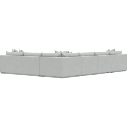Helena 5-Piece Fabric Sectional by Bernhardt in stainless steel. Made from unique in a unique style.