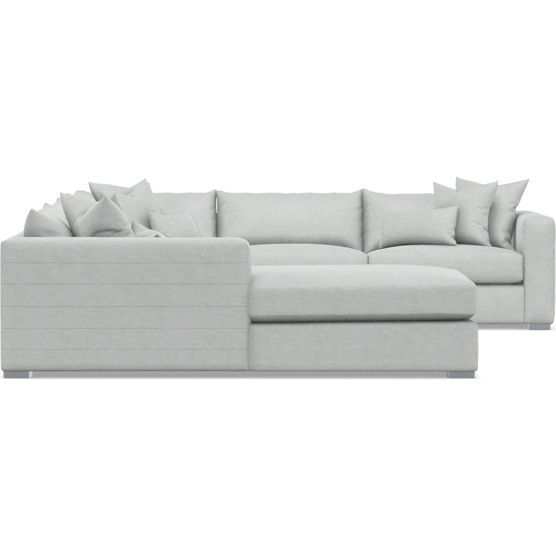 Helena 5-Piece Fabric Sectional by Bernhardt in stainless steel. Made from unique in a unique style.