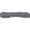 Dark Grey Chenille / D 156" / W 120" / H 32"